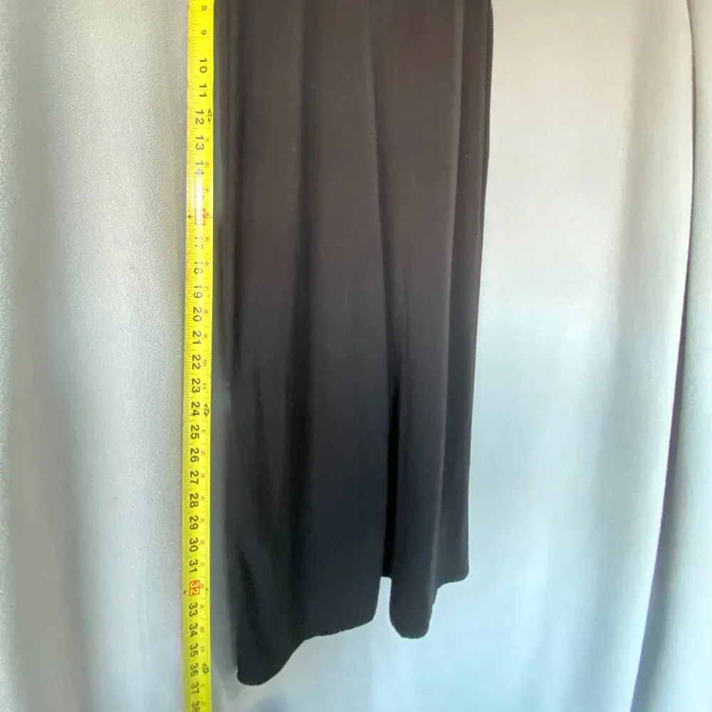 Ambiance Apparel Black Maxi Skirt | Size S | Stretch Knit Lounge Skirt | Soft - Picture 2 of 5